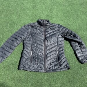 Mountain Hardware Women's 650 Down Puffer Jacket Black Coat Medium Q Shield‎